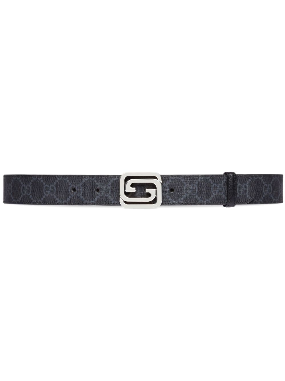 Interlocking G reversible belt  - Modern Taupe & Charcoal Men