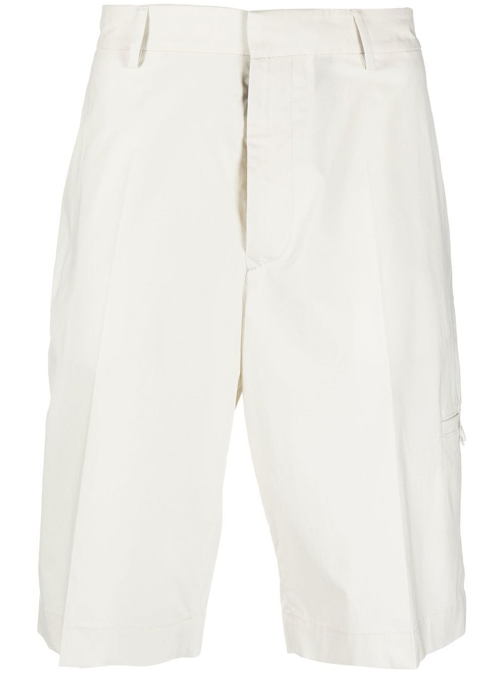 pleat-detail bermuda shorts - Classic Monochrome Business Casual Men